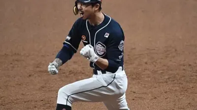 오재원 8회 말 역전 결승타 NC 다이노스에 6-5 승