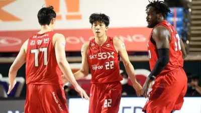 SK가 완벽한 전력으로 2022 KBL 컵 대회를 치르지 못한다.