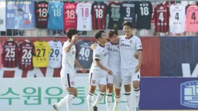 서울 FC 수원 삼성 잡고 K리그 잔류 확정 짓다.