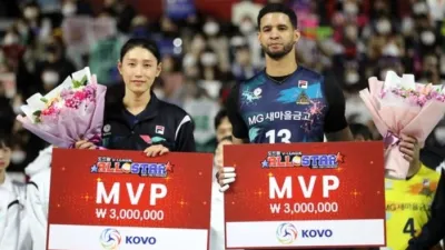 남녀 배구 올스타전 역대 관중 수 입장 MVP 김연경