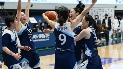 신한은행 김소니아 맹활약 삼성생명 역전승 2위 희망