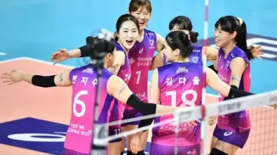 김연경 빠진 흥국생명 현대건설 잡고 1위 정규리그 마무리
