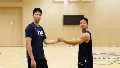 항저우 아시안게임 준비에 열정, 대표팀 허훈과 송교창의 의지와 목표