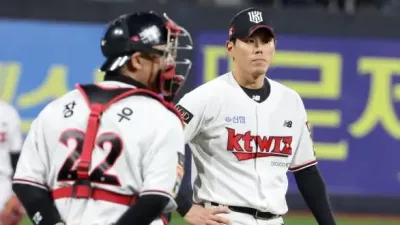 KT, 김재윤 마무리 투수 투입 실패… 4차전서 LG에 대패