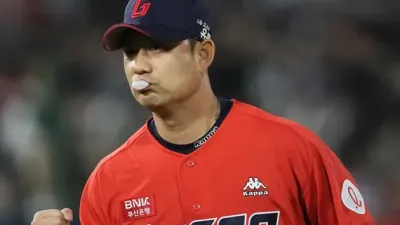 롯데 베테랑 투수 김상수, 팀 변화 위해 캐치볼에 나서다
