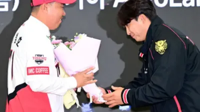 KIA 타이거즈 이범호 감독, 나성범의 부진 극복에 반성과 기대