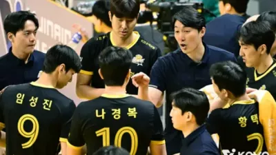 KB손해보험, 감독 사퇴 후 반전 실패…3위도 위태