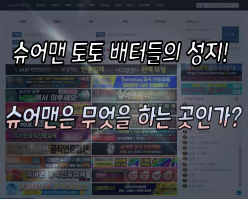 슈어맨 토토 배터들의 성지