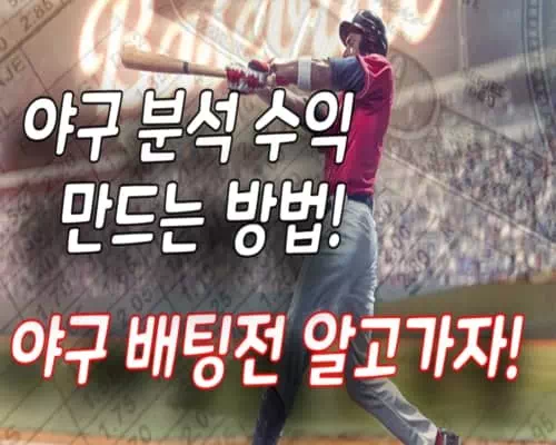야구 분석 수익 만드는 방법