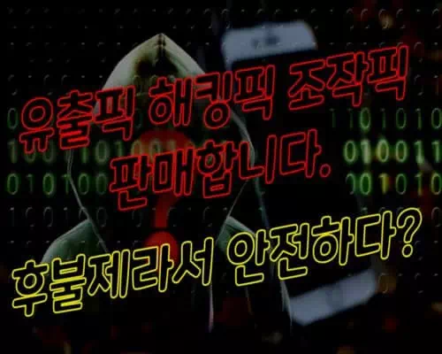 유출픽 해킹픽 조작픽