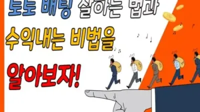 토토 배팅 잘하는 법과 수익 내는 비법을 알아보자!
