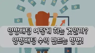 양방 배팅 어떻게 하는 것일까? 양방 배팅 수익 만드는 방법!