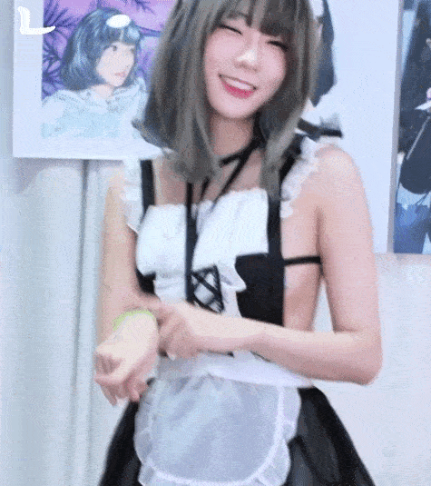 메이드복 섹시댄스 마젠타 ㅗㅜㅑ