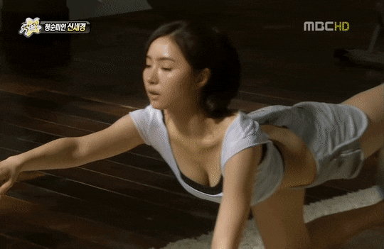 촬영인데 땀 흘리며 운동하는 신세경