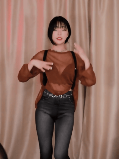 시스루 멜빵댄스 ㅗㅜㅑ