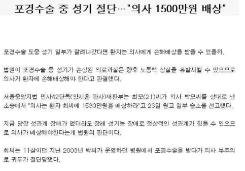 의료사고 배상
