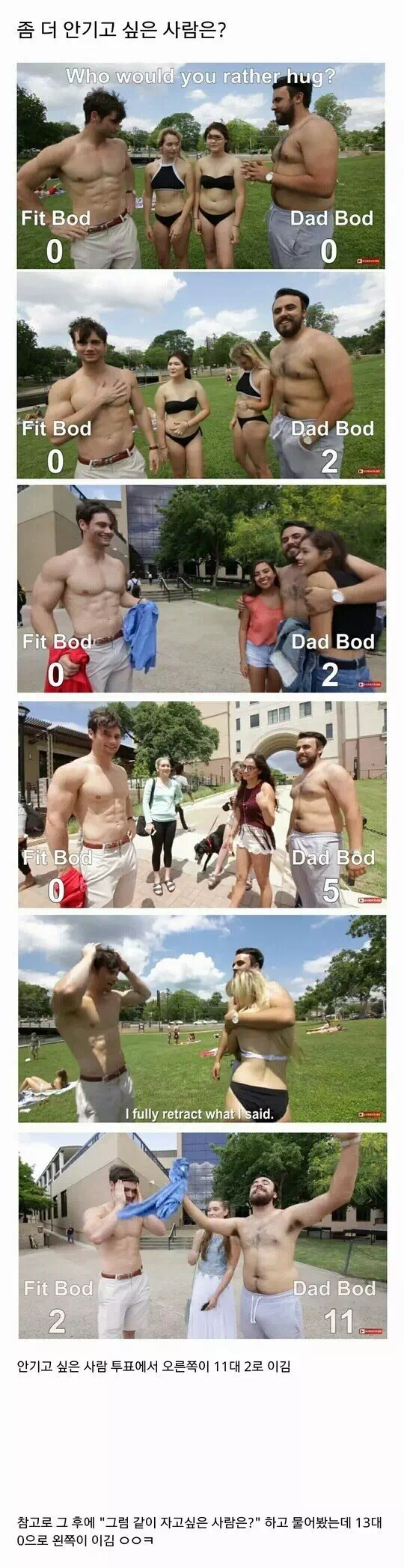 여자들이 실제 안기고 싶은 몸