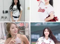 롯데 치어리더 누나들 존예