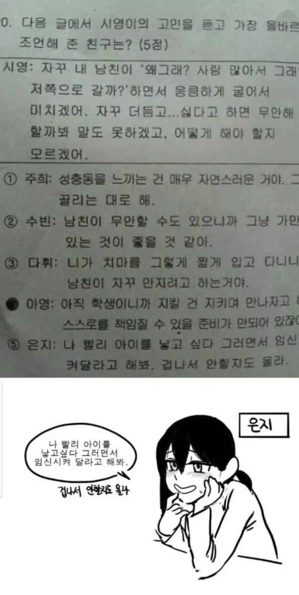 은지가 알려주는 피임법