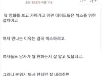남자들은 여자들을 ㅅㅅ하려고 만나는거지?